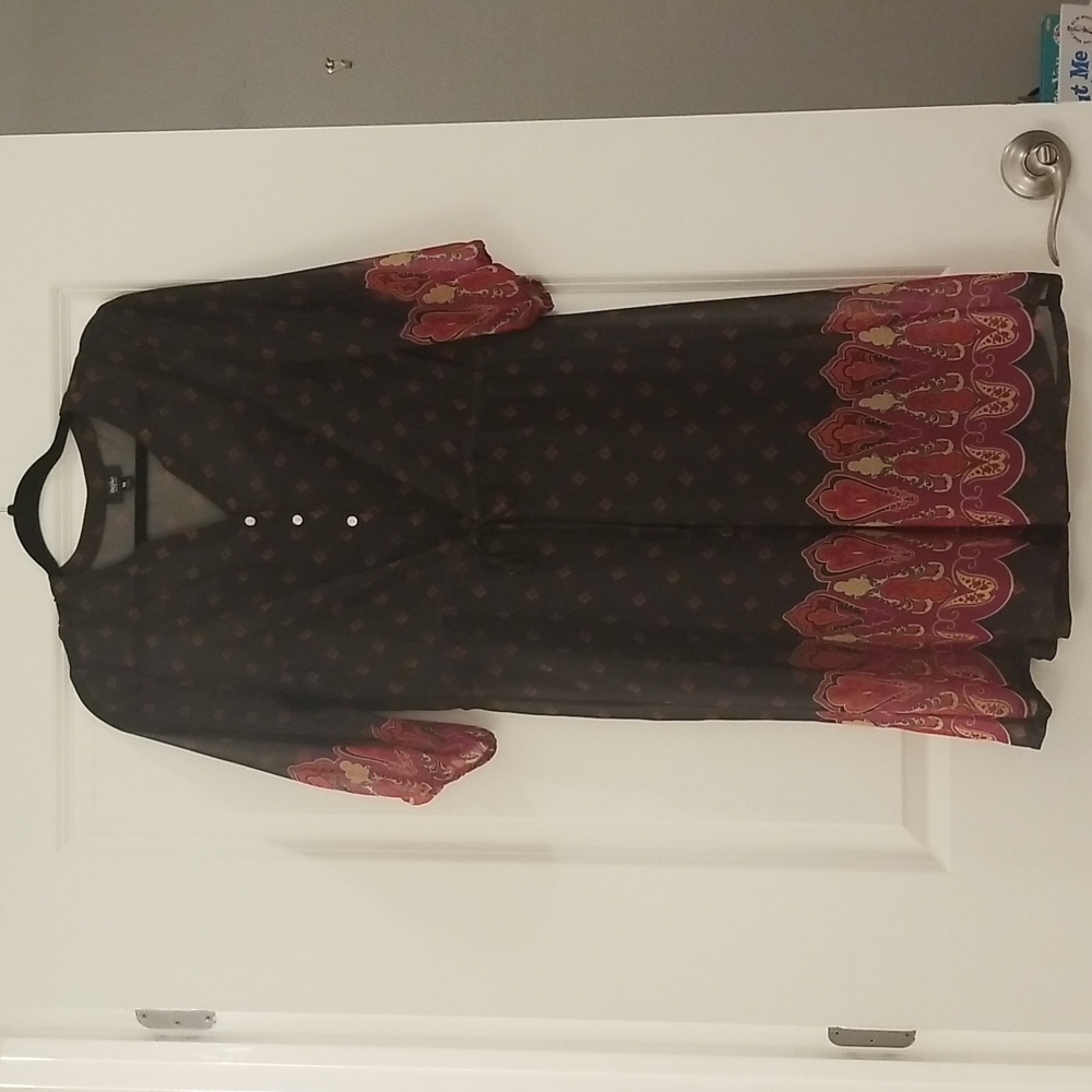 Elegant Black and Red Women's Dress